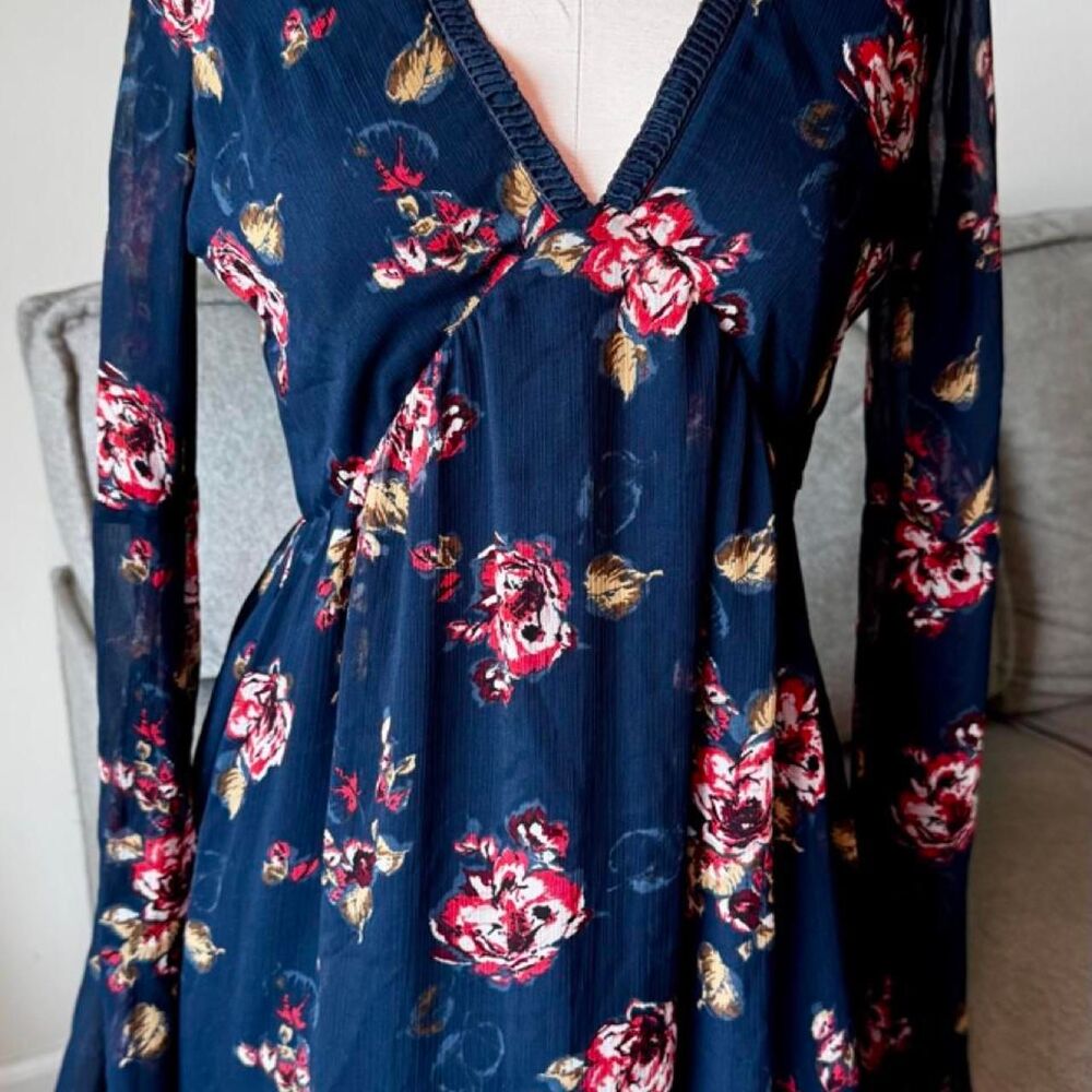 Abercrombie-fitch Women's Blue and Navy Dress